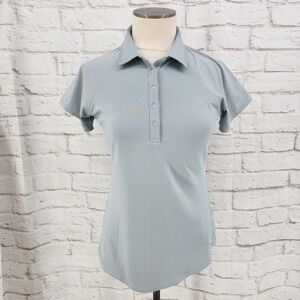 Adidas Golf Polo Top Adizero Pickleball Preppy Athletic Gray Women Size Small